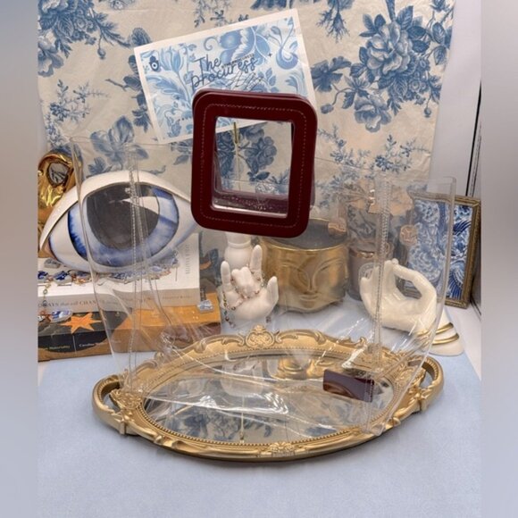 🆕 STAUD 🧿 NWOT Shirley Transparent Bag, Burgundy/Transparent *MISSING POUCH* - Picture 2 of 10